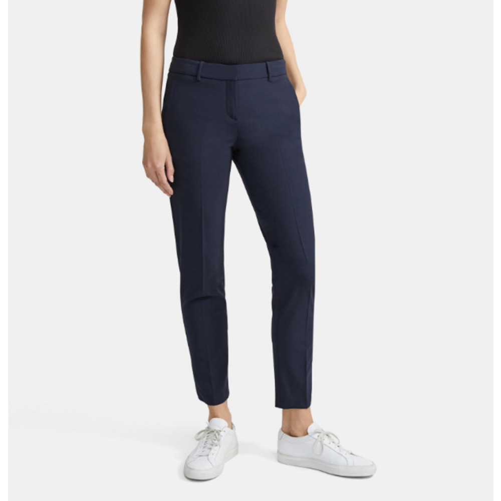 Theory Navy Straight Leg Pants